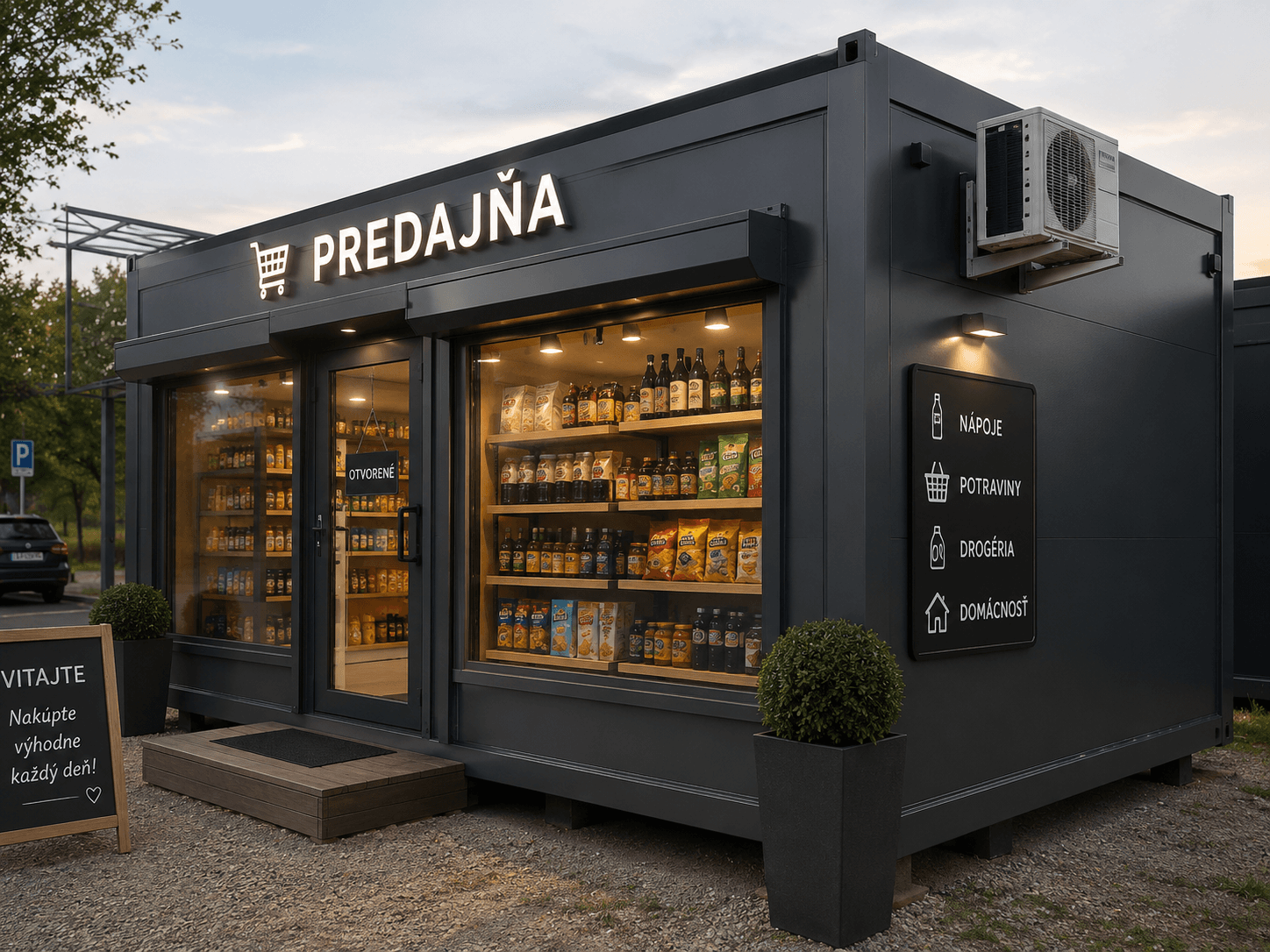 Kontajnerová predajňa potravín